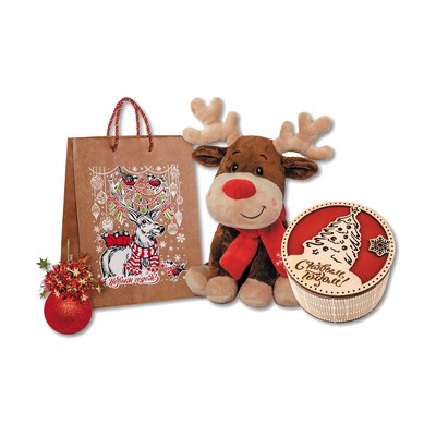 Эксклюзивный новогодний подарок «01e.Вечерок» · Вес: 400 г., Упаковка: прочее. · Размеры: ↔ 26.00 см ⤢ 15.00 см ↕ 32.50 см · (кликни на картинку, чтобы увеличить) Вечерок